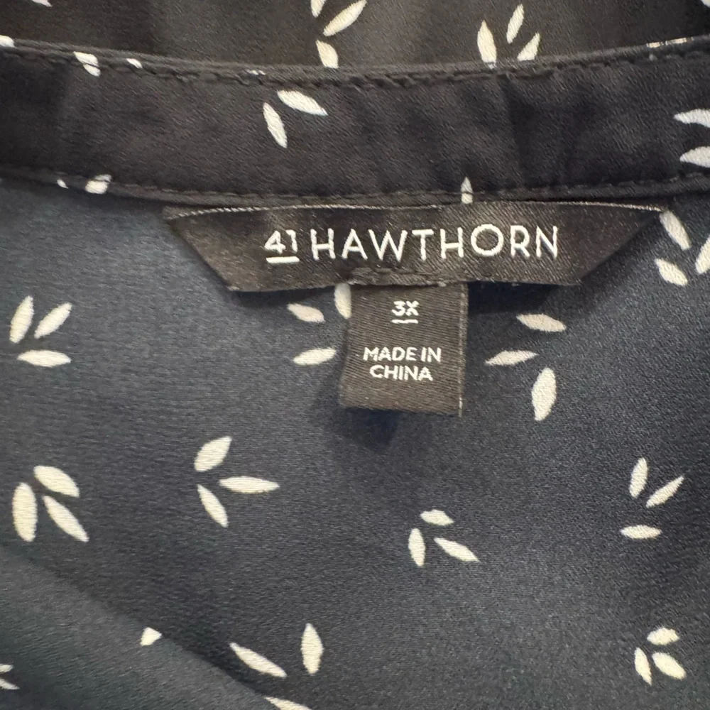 41 Hawthorn EUC Caralia Button Down Blouse Black Size 3x - Picture 5 of 8